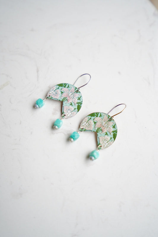 Upcycled Tin Earrings #2