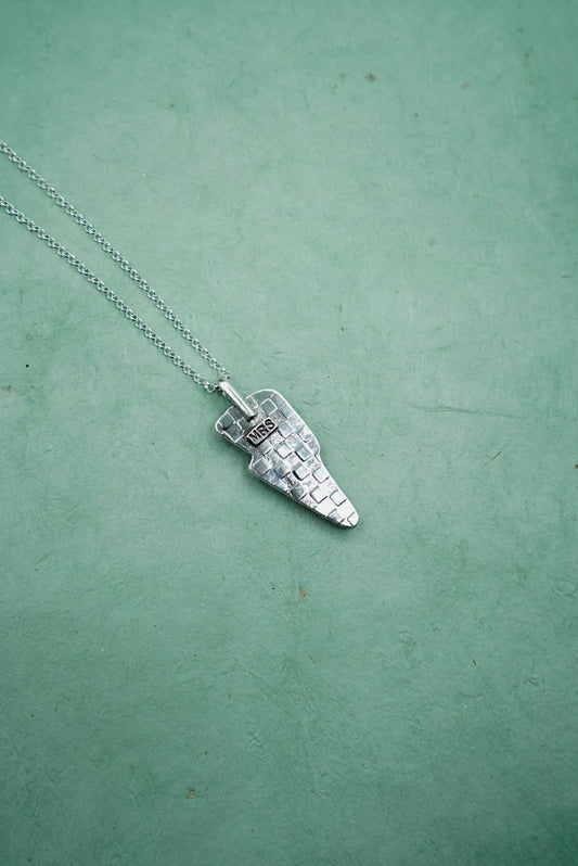 Bold Blue Lightning Bolt Necklace