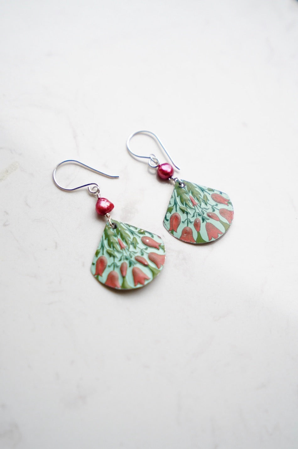 Upcycled Tin Earrings #3
