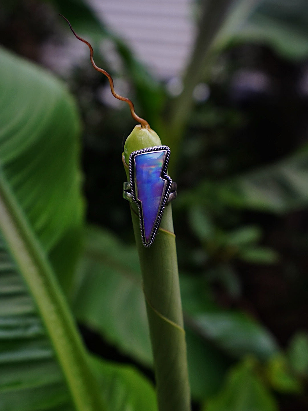 Lilac Flash Bolt Ring - Size 8 3/4