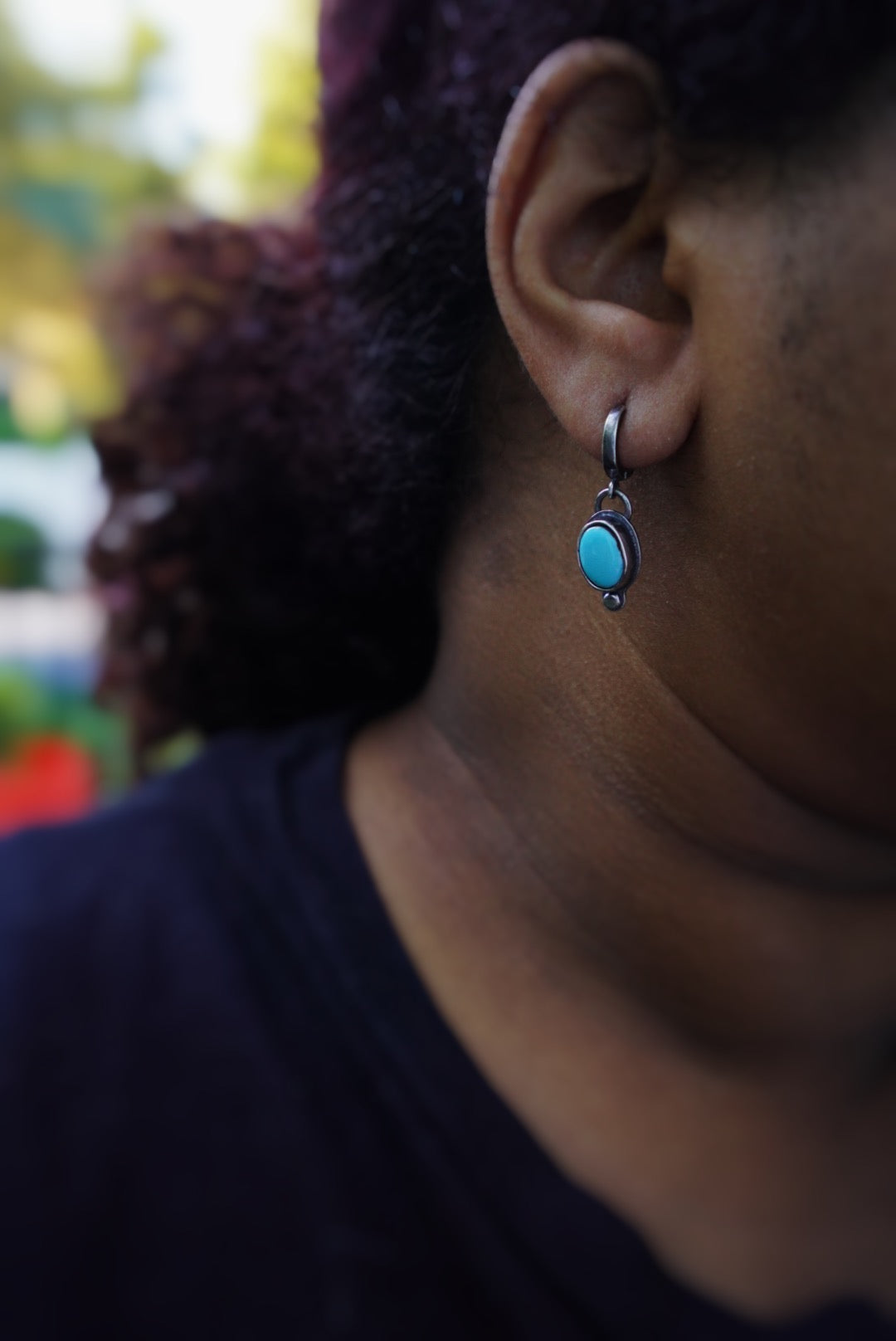 Lone Mountain Turquoise Dangles