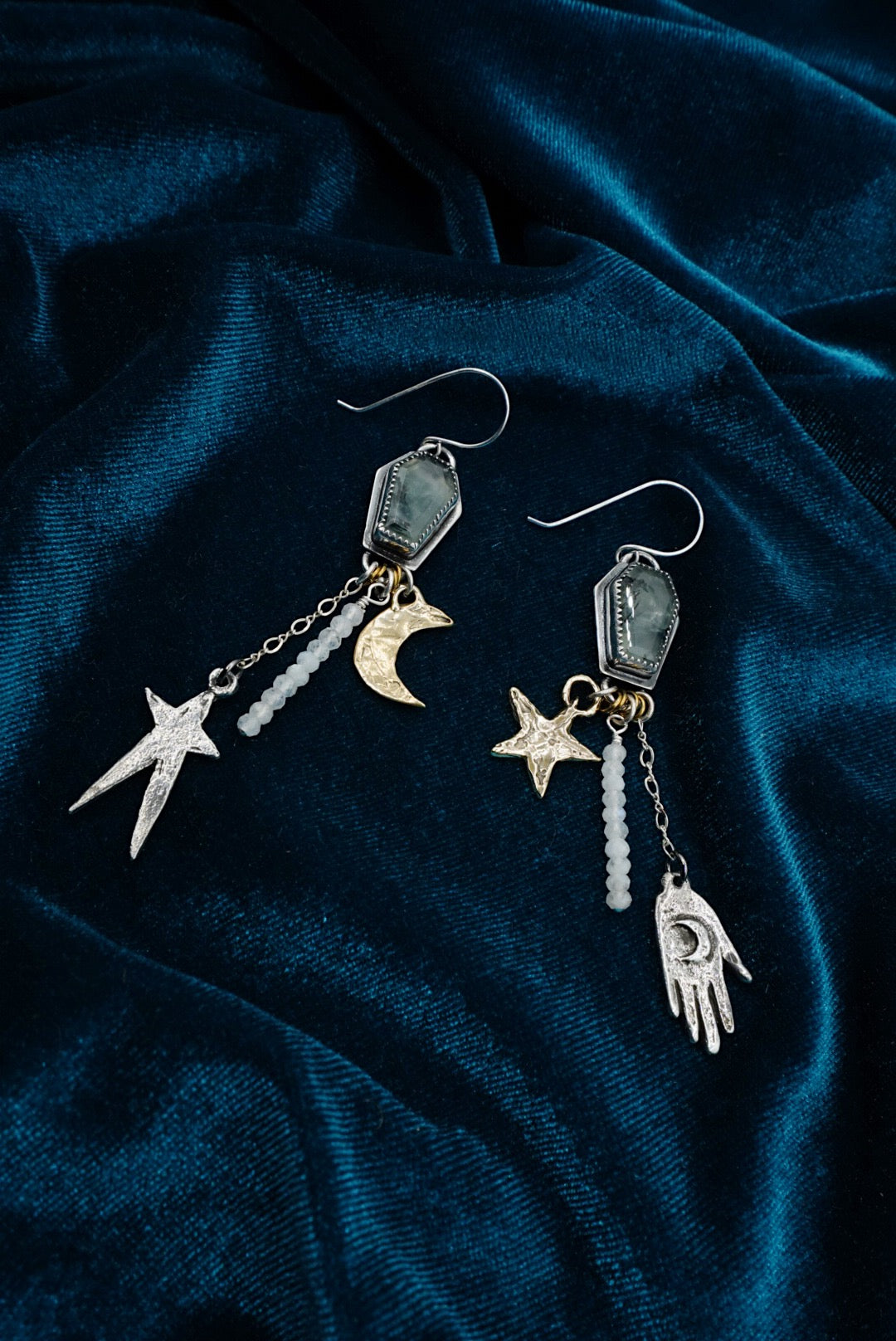 Celestial Talisman Earrings - Made to Order