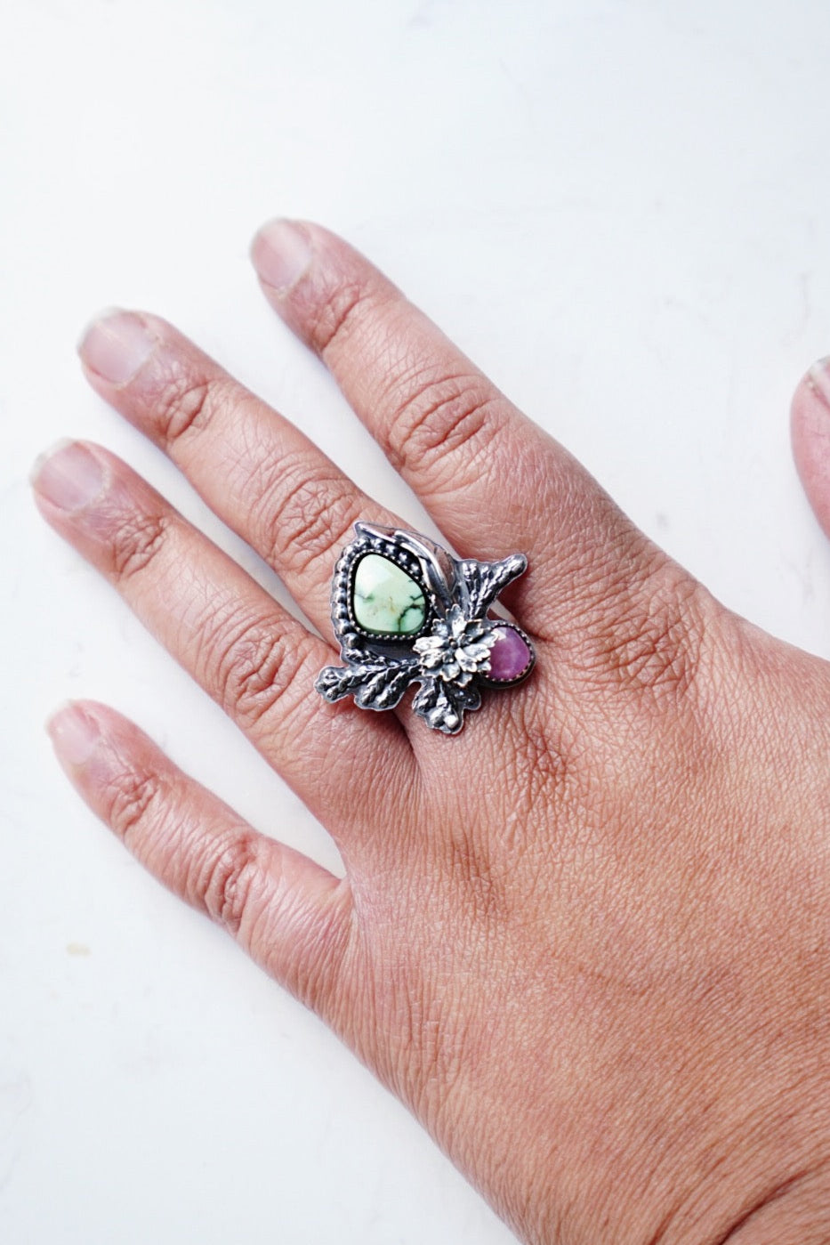 Bespoke Floral Ring - Size 8