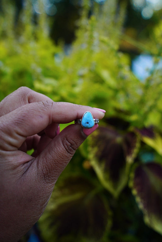 Golden Hills Turquoise Stacker Ring - Size 5.5