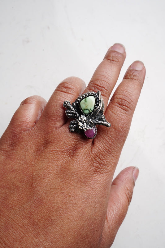 Bespoke Floral Ring - Size 8