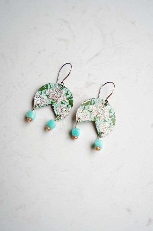 Upcycled Tin Earrings #1