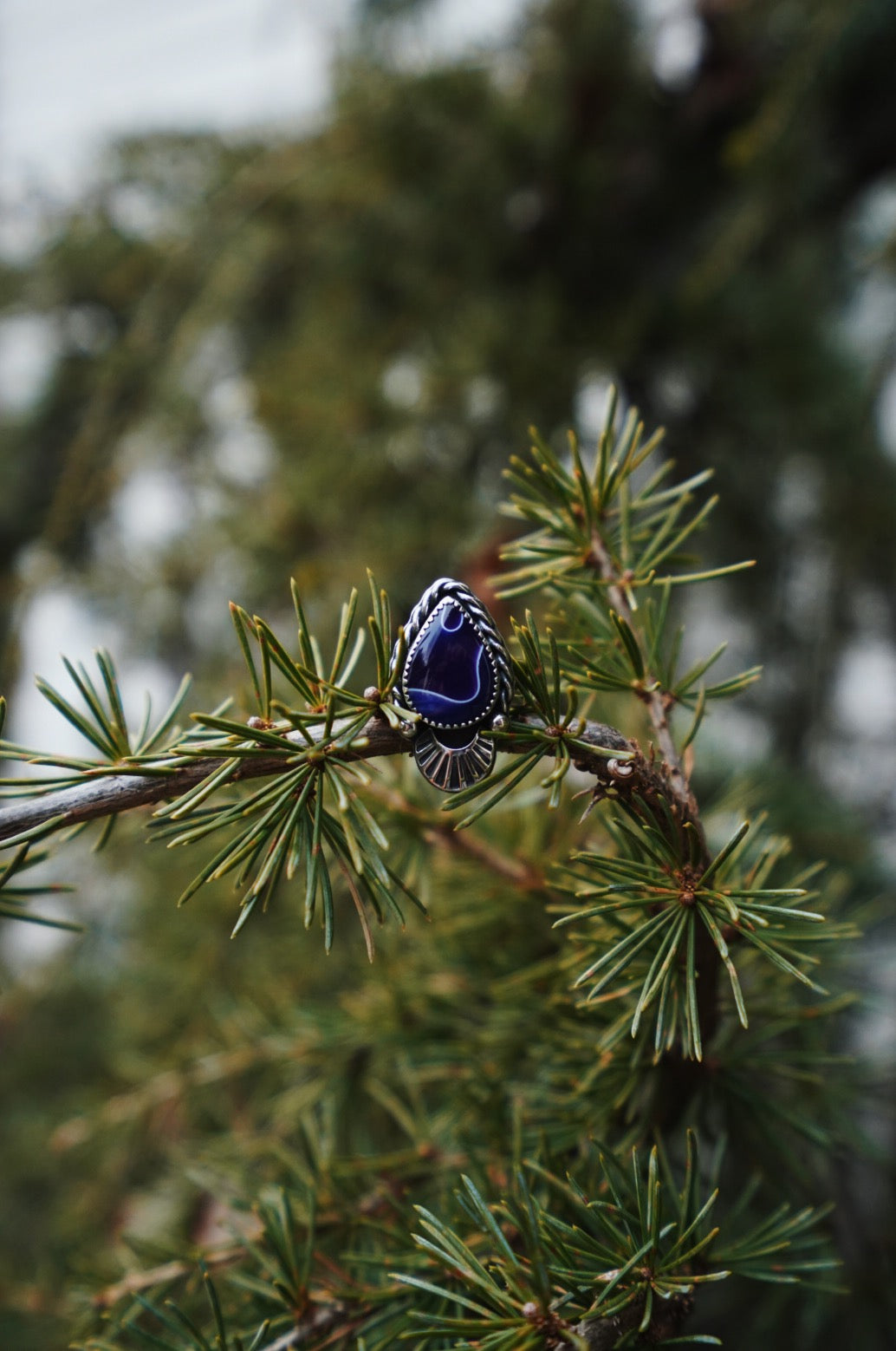 Blueberry Swirl Ring - Sz 7.25