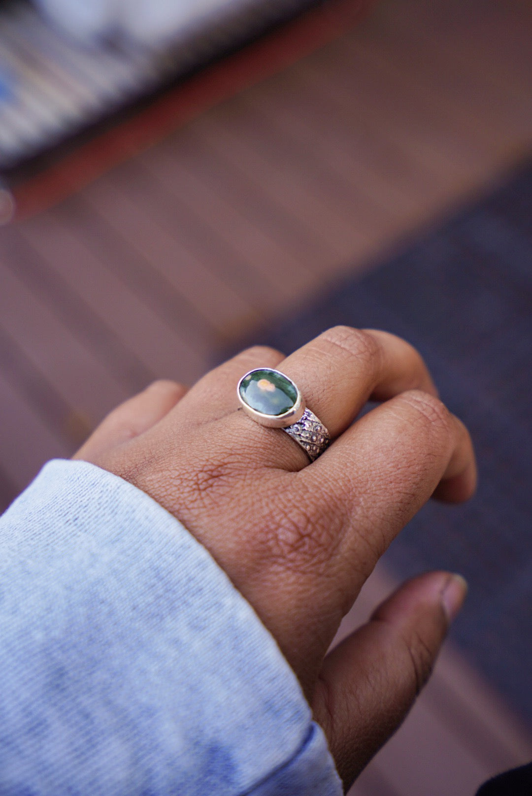 Ocean Jasper Ring - Size 8 3/4