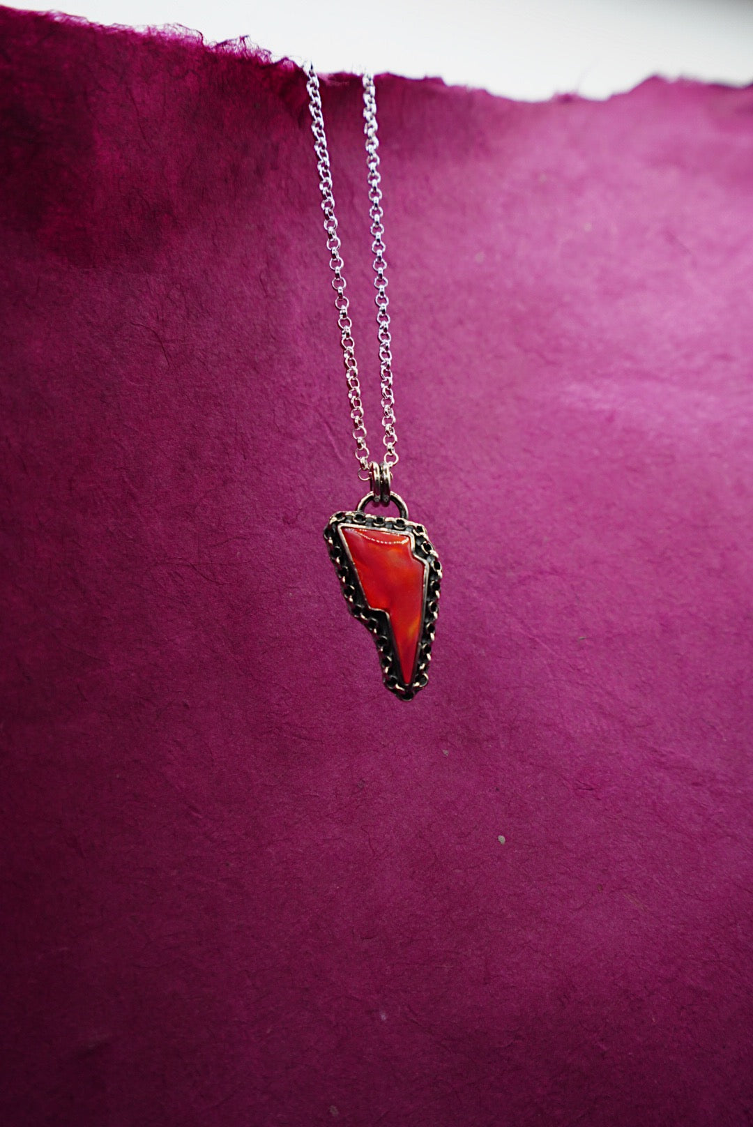Berry Blast Bolt Necklace