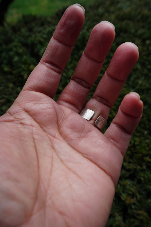 'Be Still' Recyled Silver Ring - Made to Order