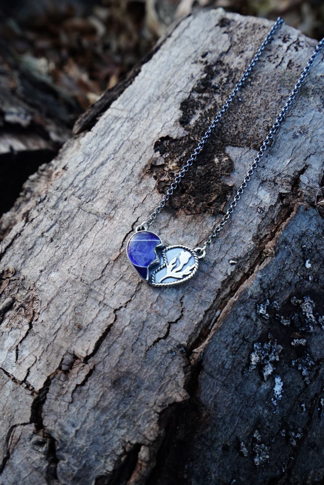 Break & Bloom Sterling Silver Necklace