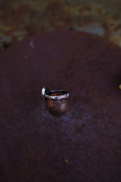 Palomino Variscite Stacker Ring - Size 11 1/2