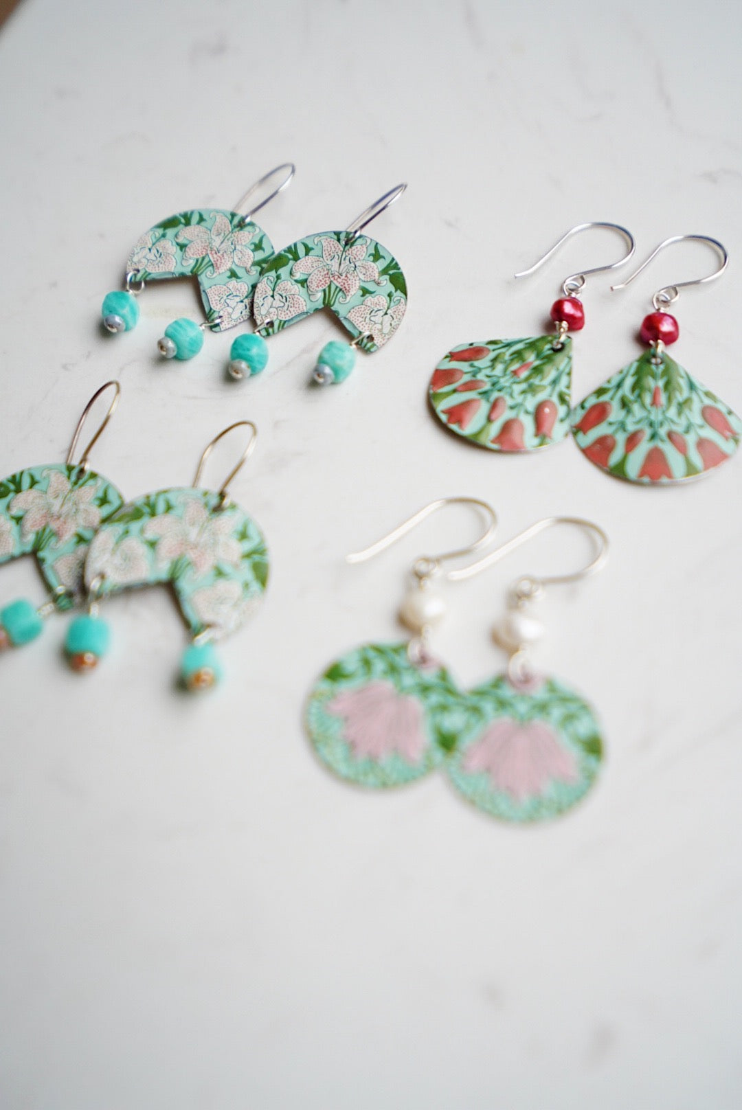 Upcycled Tin Earrings #1