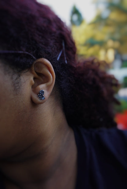 Casted Sedum Coral Reef Studs #2