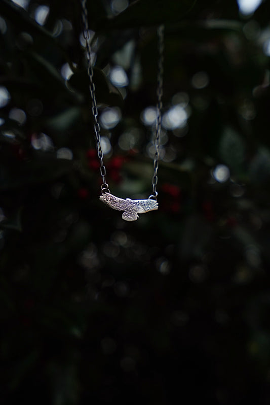 Simplified Soaring Hawk Necklace