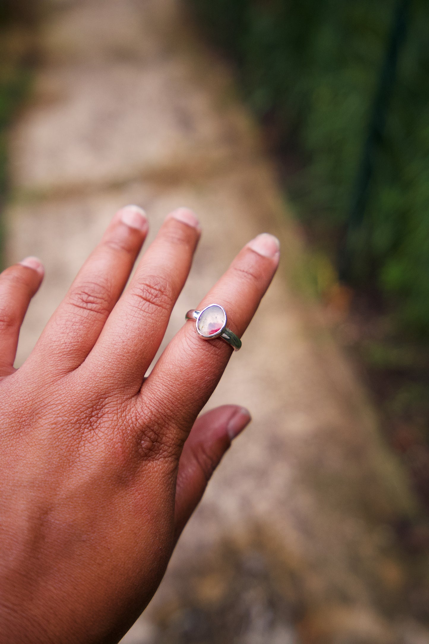 Tourmaline Stacker Ring - Size 8