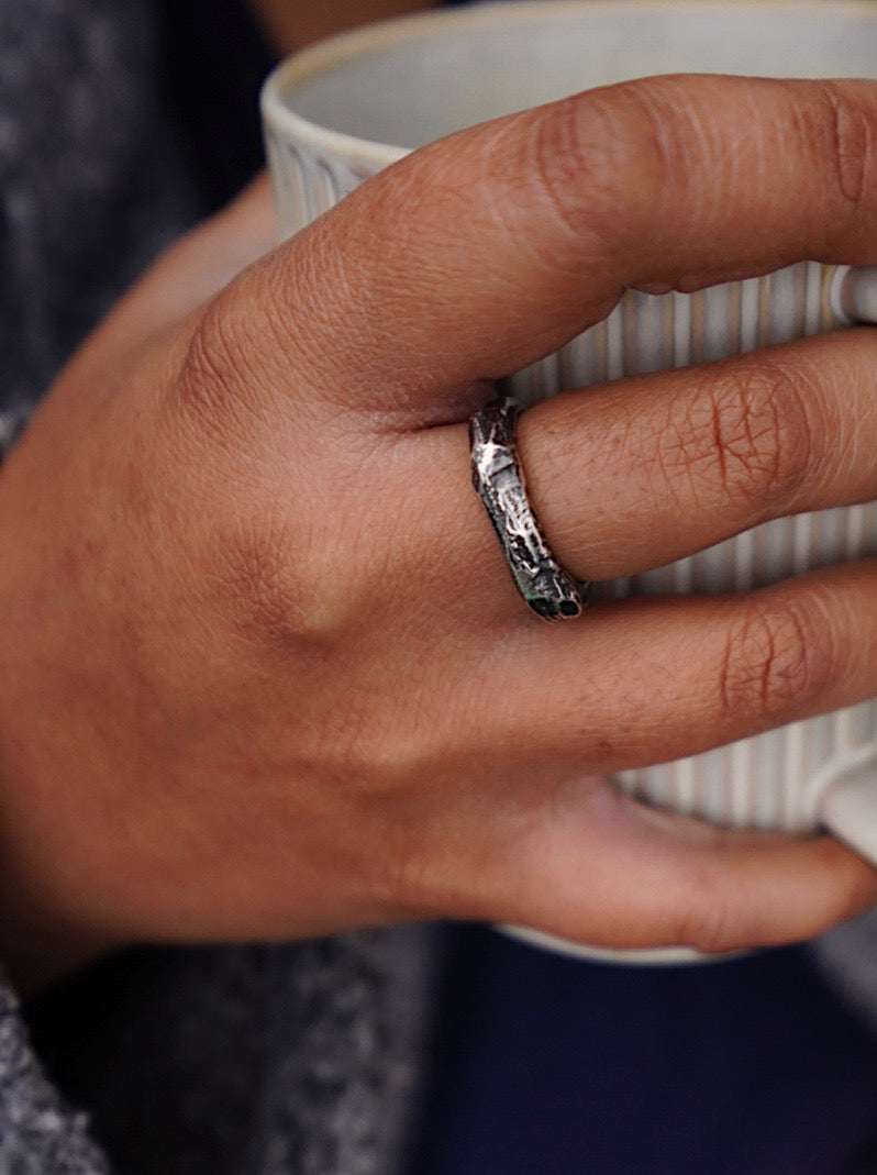 Sandcasted Ring - Size 8