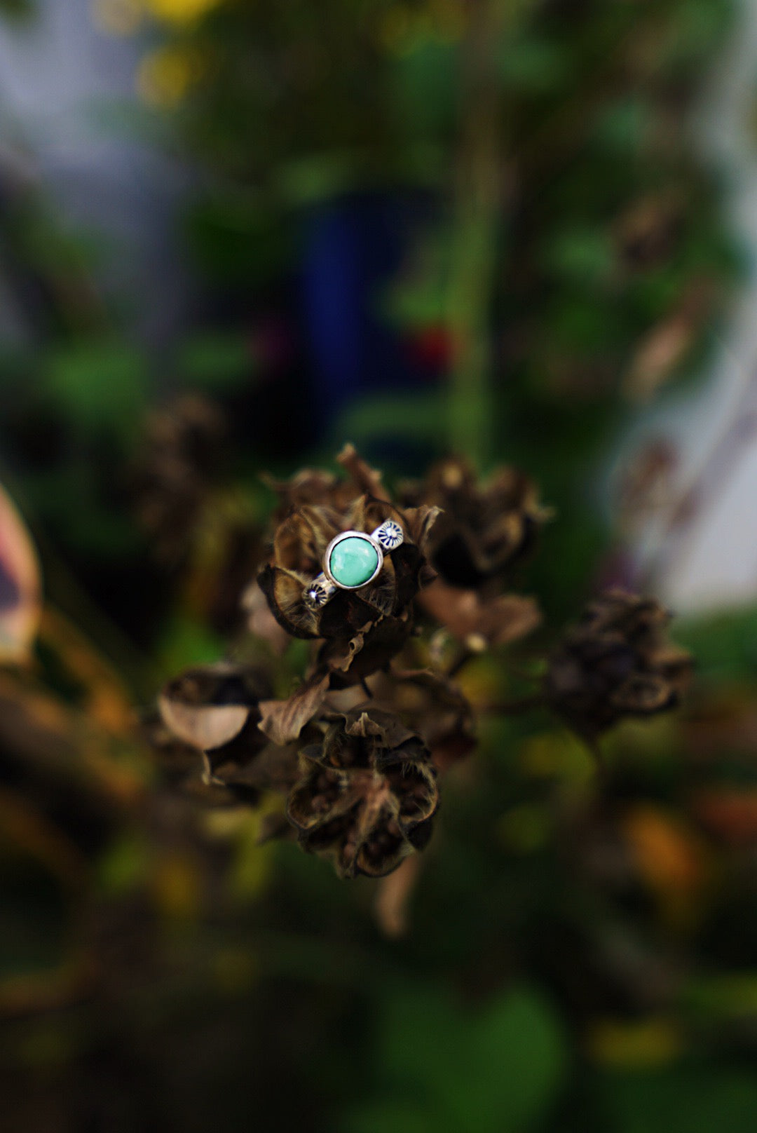 Emerald Valley Turquoise Stacker Ring - Size 5 3/4