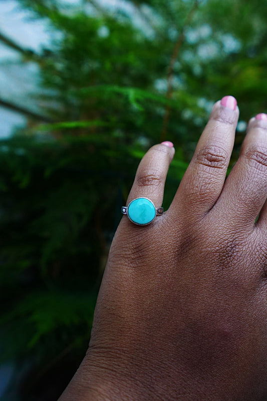 Royston Turquoise Stacker Ring - Size 6.5