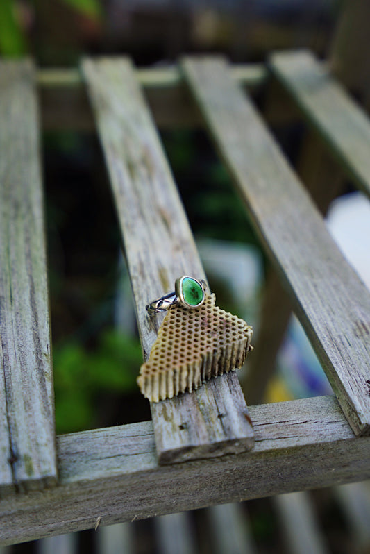 Sonoran Mountain Turquoise Stacker Ring - Size 7 1/2
