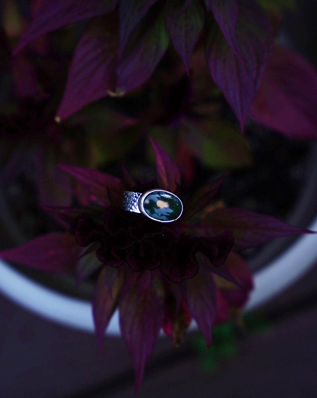 Ocean Jasper Ring - Size 8 3/4
