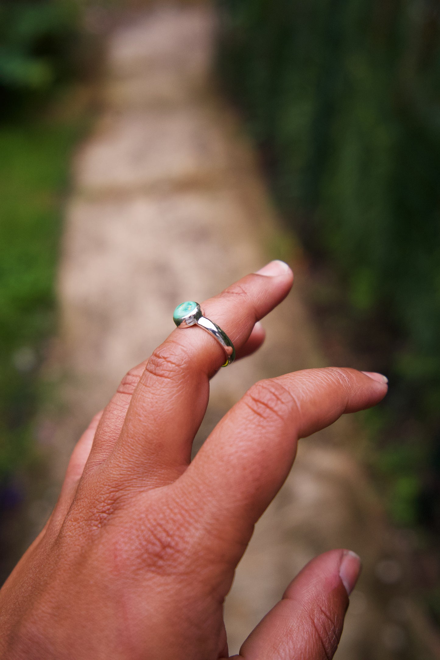 Simple Turquoise Stacker - Size 6.25