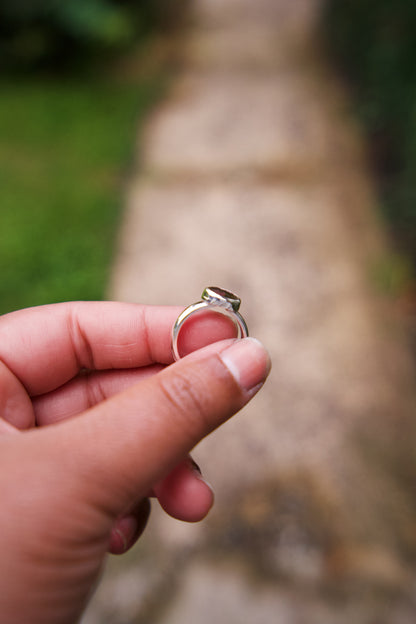 Tourmaline Stacker Ring - Size 7-7.25