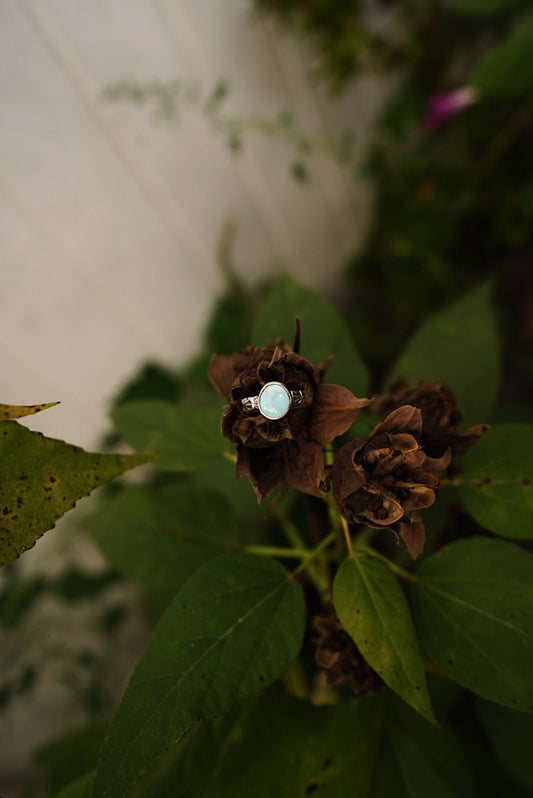 Dry Creek Turquoise Stacker Ring - Size 4 1/2