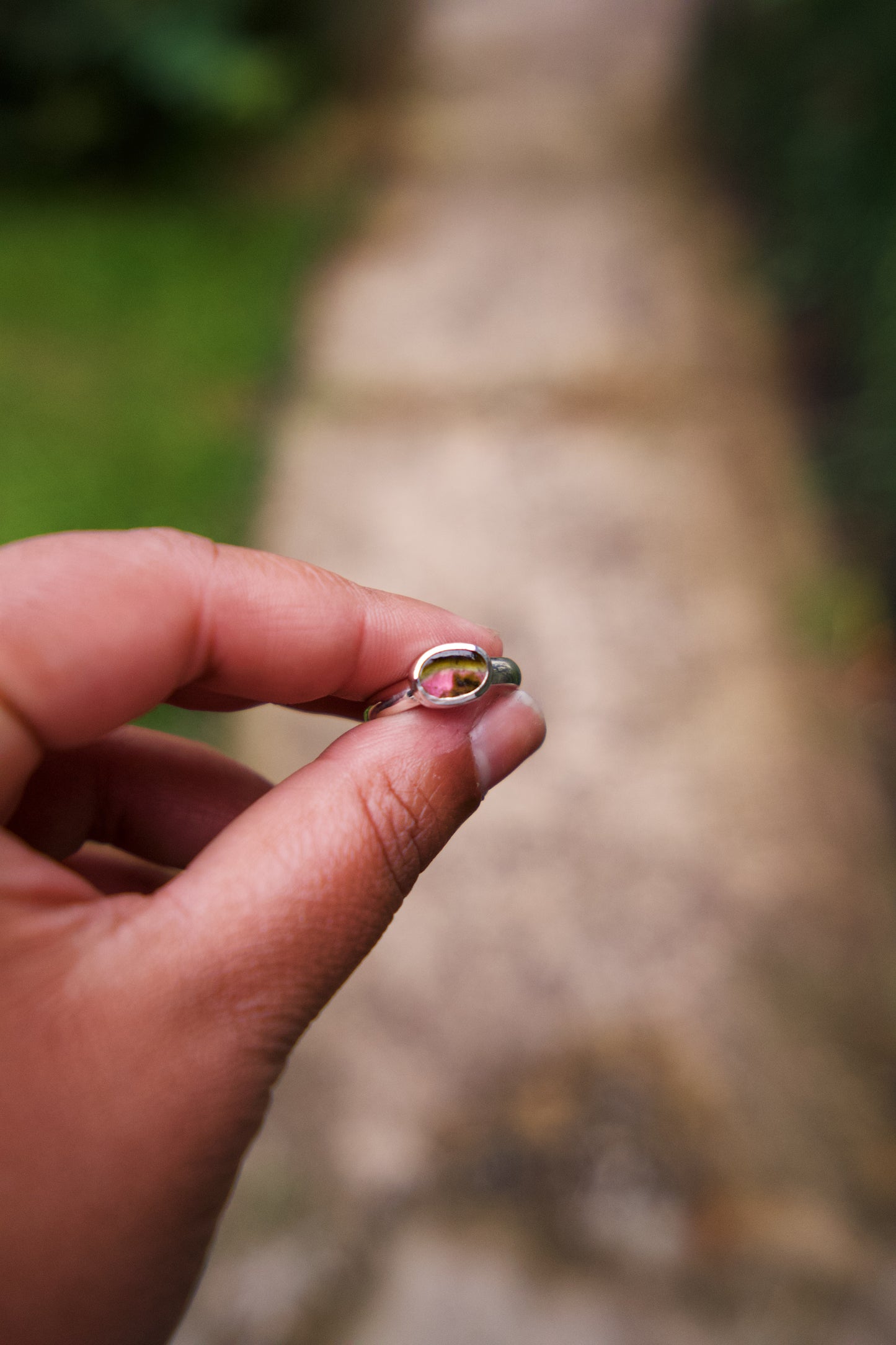 Tourmaline Stacker Ring - Size 7-7.25