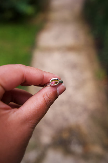 Tourmaline Stacker Ring - Size 7-7.25