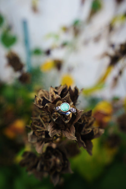 Emerald Valley Turquoise Stacker Ring - Size 5 3/4