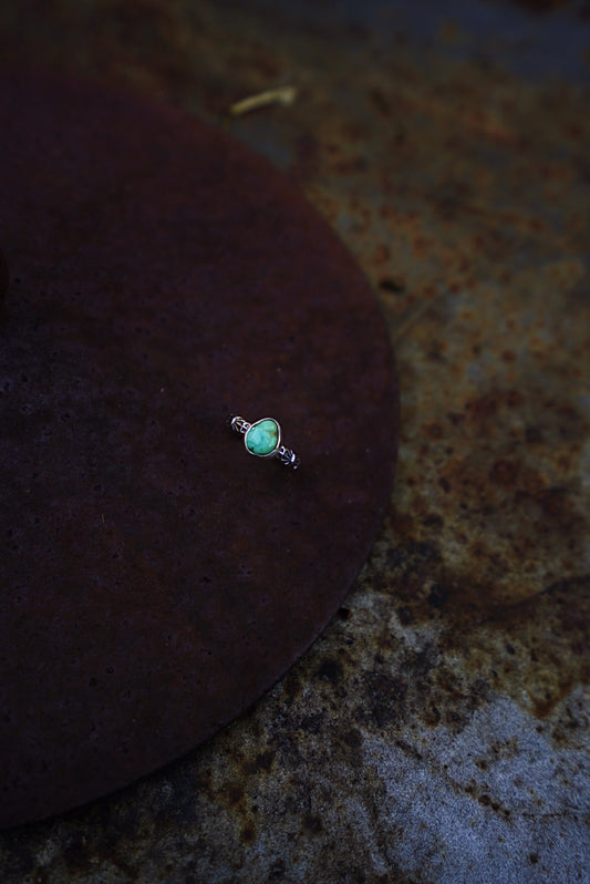 Emerald Valley Turquoise Stacker Ring - Size 9 1/4
