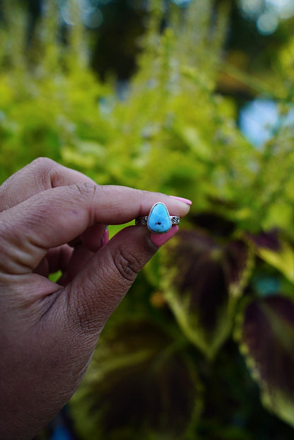 Golden Hills Turquoise Stacker Ring - Size 5.5