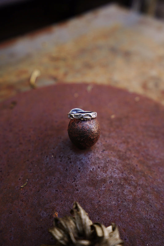 Palomino Variscite Stacker Ring - Size 8 1/4