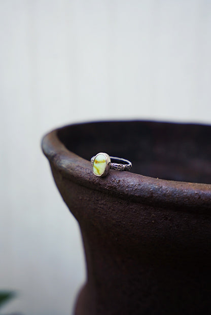 Palomino Variscite Stacker Ring - Size 11 1/2