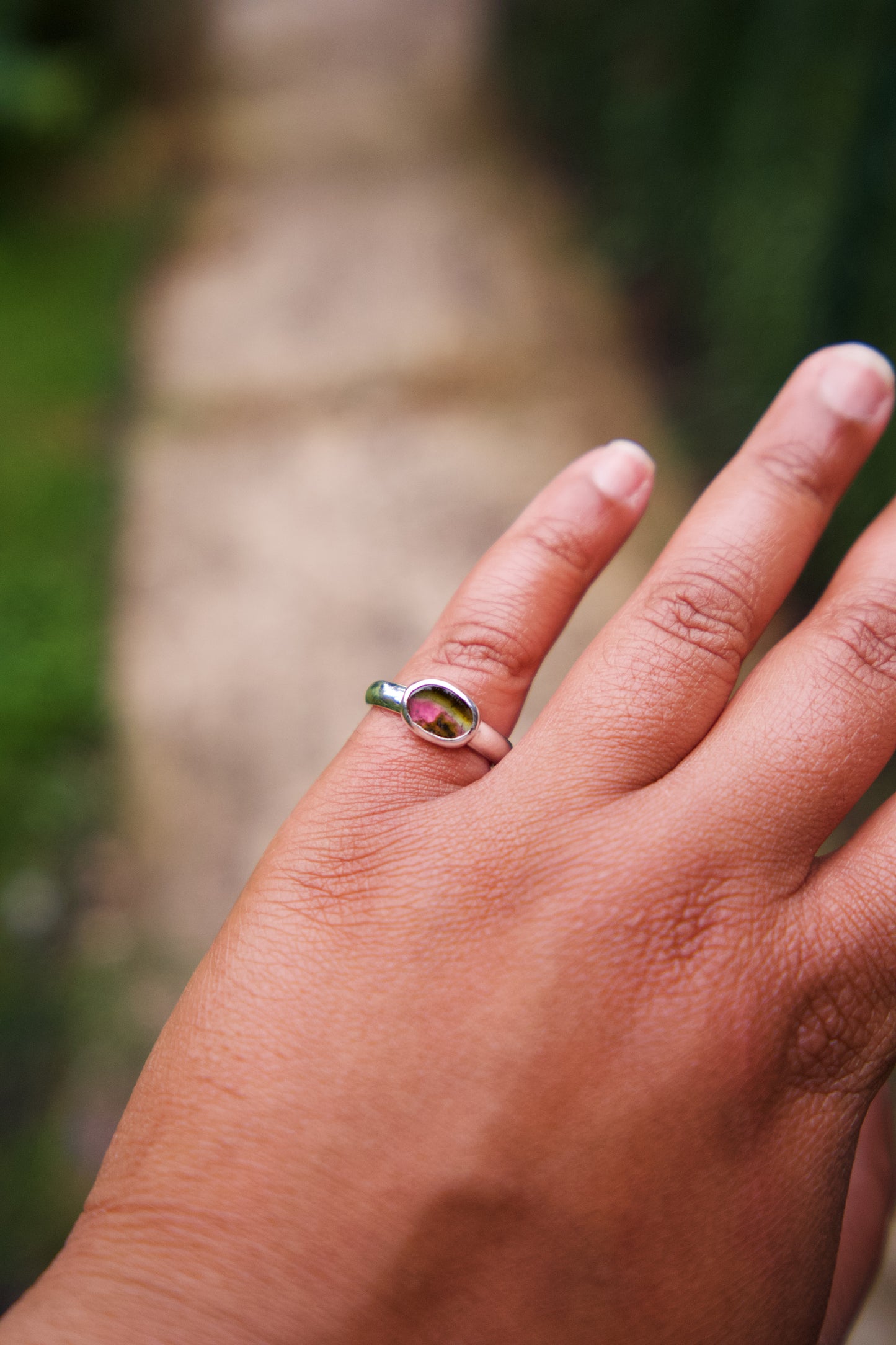 Tourmaline Stacker Ring - Size 7-7.25