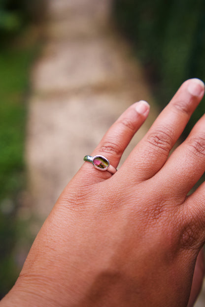 Tourmaline Stacker Ring - Size 7-7.25