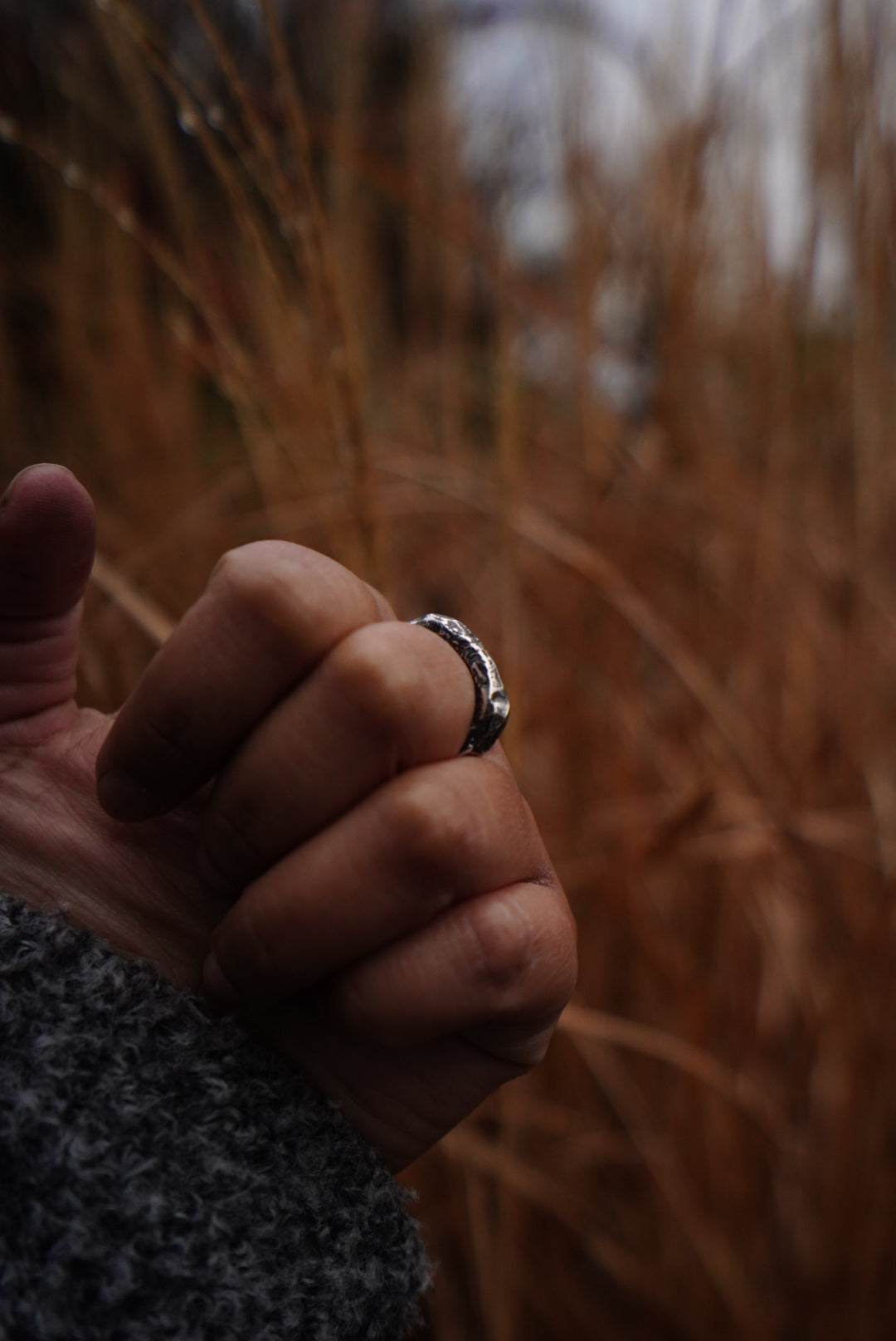 Sandcasted Ring - Size 8