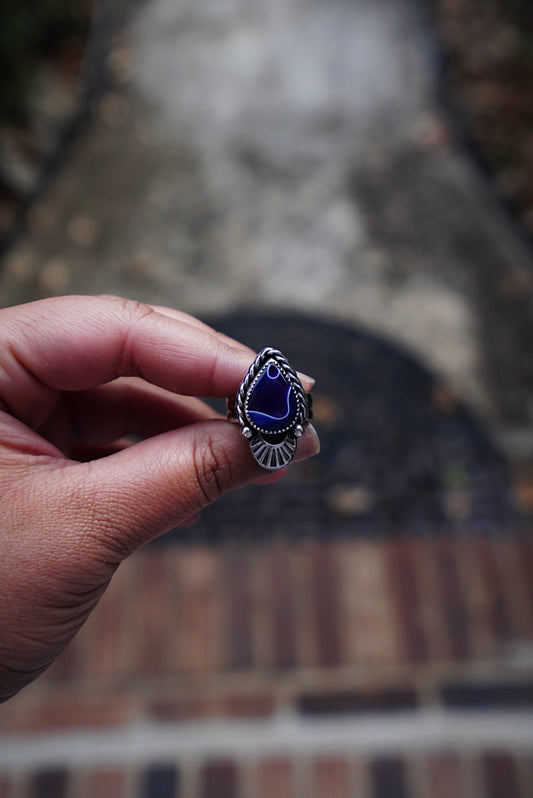 Blueberry Swirl Ring - Sz 7.25