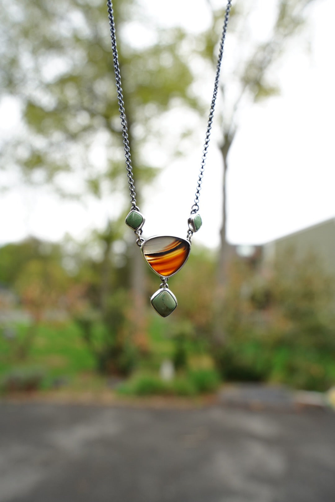 Ember & Moss | Montana Agate & Sonoran Turquoise Necklace