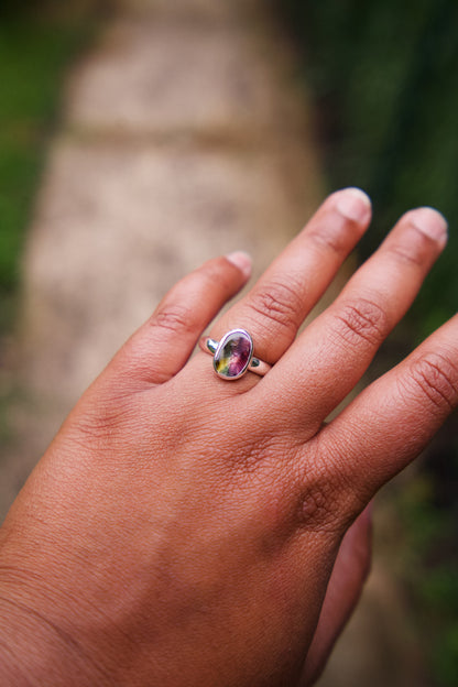 Tourmaline Stacker Ring - Size 8.5