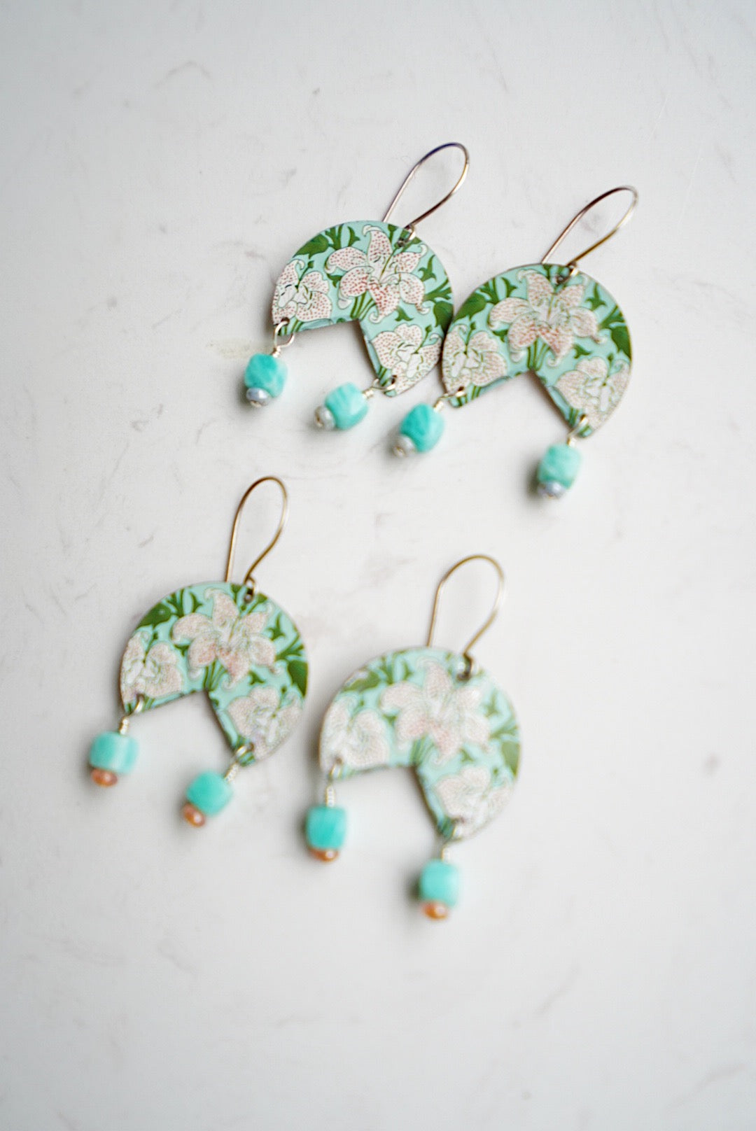 Upcycled Tin Earrings #2