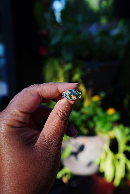 Ocean Jasper Ring - Size 5.5-6