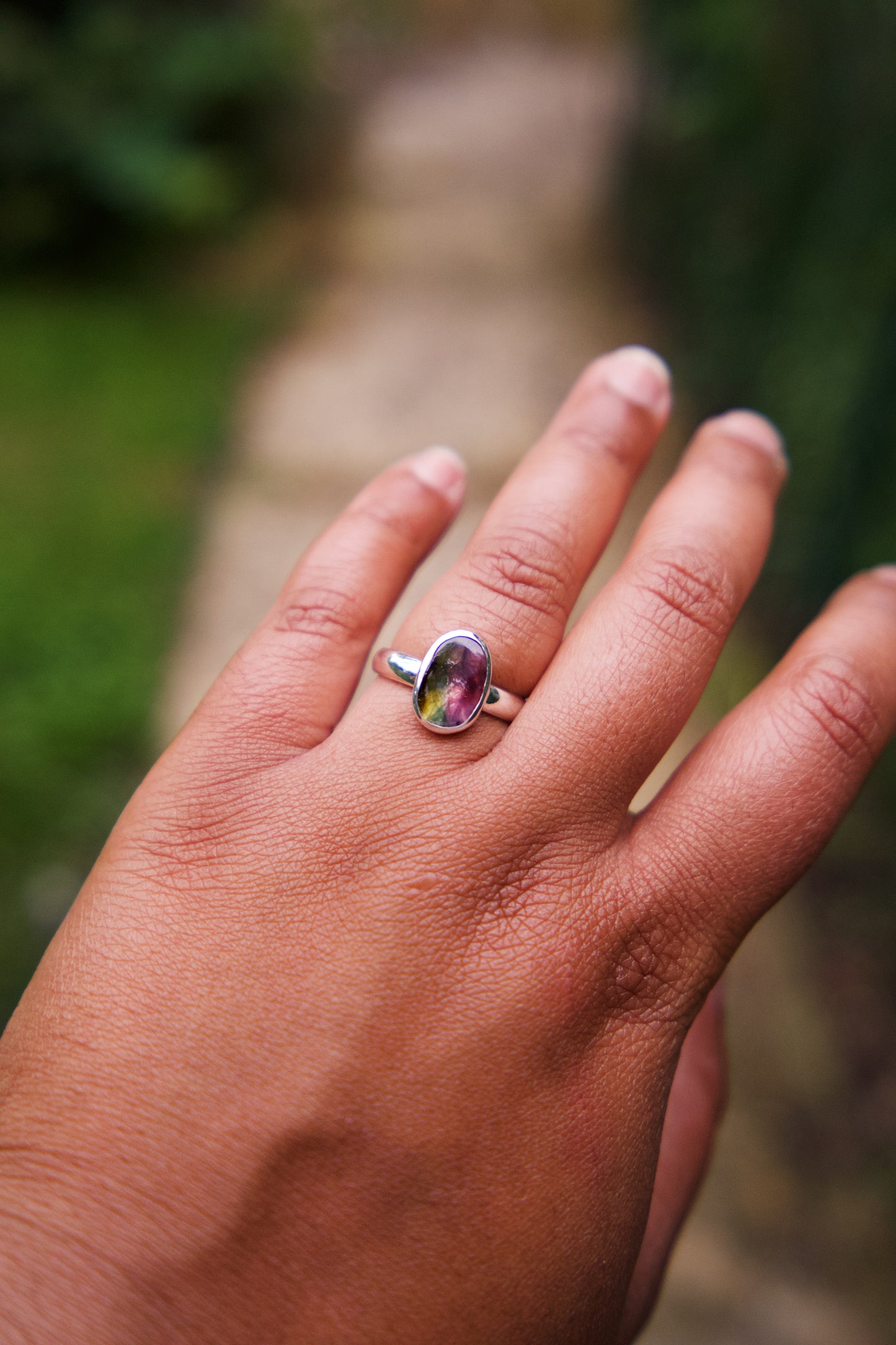 Tourmaline Stacker Ring - Size 8.5
