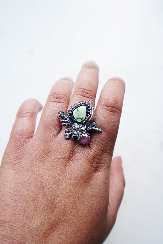 Bespoke Floral Ring - Size 8