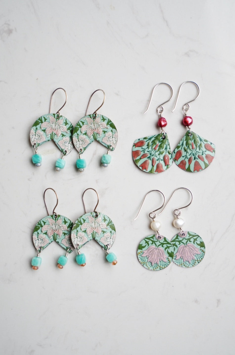 Upcycled Tin Earrings #2